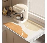 Tappetino da bar per piano di lavoro, Tappetino for bar e macchina da caffè, dimensioni multiple for uso cucina(C Style,Width40*length50cm)