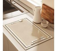 Tappetino da bar per piano di lavoro, Tappetino for bar e macchina da caffè, dimensioni multiple for uso cucina(G Style,Width50*length60cm)