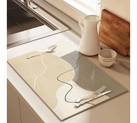 Tappetino da bar per piano di lavoro, Tappetino for bar e macchina da caffè, dimensioni multiple for uso cucina(F Style,Width40*length50cm)