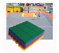 Tappetino da Basket per Esterni da 34 cm, modulare e componibile, Facile da Tagliare/modificare (Colore: Blu, Dimensioni: 9 Pezzi)