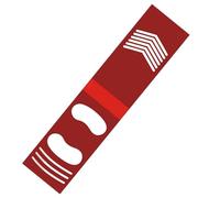 Tappetino da battuta per allenamento Antiscivolo e assorbimento degli urti Tappetino da battitore in PU rosso da baseball con impronta guida per la pratica dei colpi di baseball