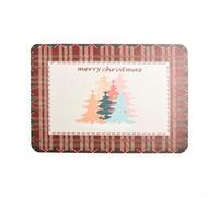 Tappetino da caffè, decorazione natalizia, tappetino per asciugatura con retro impermeabile, 61 x 40 cm, assorbente, antiscivolo, protezione per il bancone della cucina, tappetino per la riduzione del