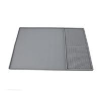 Tappetino da caffè in Silicone, 24 X 15,9 Pollici Tappetino Sotto gli Elettrodomestici Tappetino da Bar con Bordi Rialzati per Macchine da caffè Caffettiere Macchine per il (GRAY)