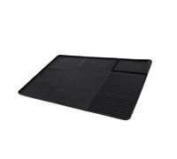 Tappetino da caffè in Silicone con Bordi Alzati di Barra Barra da caffè Anti -slittamento per Bancone 23.6x15.7in Tappetino per Asciugatura Assorbente per