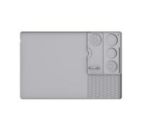 Tappetino da caffè in silicone per Ninja Luxe Café & Pro / 601, tappetino antiscivolo per macchina da caffè con bordo alto, accessorio resistente al calore per bar e macchina portafiltro, colore nero