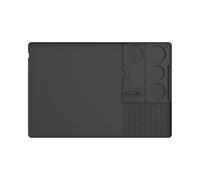 Tappetino da caffè in silicone per Ninja Luxe Café & Pro / 601, tappetino antiscivolo per macchina da caffè con bordo alto, accessorio resistente al calore per bar e macchina portafiltro, colore nero