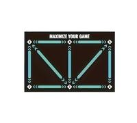 Tappetino Da Calcio Tappetino for l'allenamento del gioco di gambe nel calcio, controllo della palla, assorbimento silenzioso degli urti, allenamento a casa, miglioramento senso(M size 50X80CM)