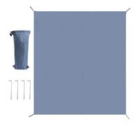 Tappetino da campeggio esterno - 260 x 230 cm grande tappeto, tessuto Oxford 210D resistente agli strappi, copertura da picnic con unghie macinate | Attrezzature portatili per balcone, maiale