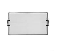 Tappetino da campeggio ignifugo, in silicone, resistente alle alte temperature, ignifugo, per barbecue all'aperto, fuoco, stufa da tenda, protezione portatile pieghevole per patio ed erba (grande)