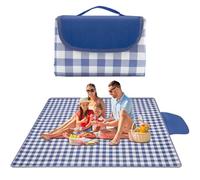Tappetino da campeggio, impermeabile, anti-sabbia, pieghevole, antiscivolo, con manico, impermeabile, per cortile, piscina, balcone, festival musicali, portico, relax e intrattenimento
