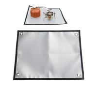 Tappetino da campeggio per esterni, scudo pieghevole resistente al calore, protezione contro il grasso, accessorio portatile progettato per grill, caccia, cabina, bruciatore a carbone, viaggi in