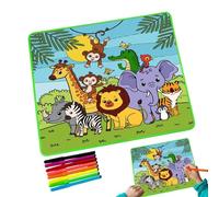 Tappetino da colorare con acqua, tappetino per scarabocchi con acqua,Tappetino magico per scrittura d'acqua del fumetto | Cuscino per giocattoli educativi da colorare Graffiti per tappetino da