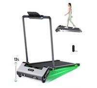 Tappetino da corsa Akluer H1-B con inclinazione automatica del 13% a 6 livelli - Tapis roulant con inclinazione automatica e telecomando, display LED - Nouvo