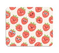 Tappetino da cucina a forma di fragola rossa con cartoni animati, lavabile, assorbente, con diatomee, decorazione per piano di lavoro della cucina, 60 x 50 cm