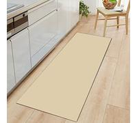 Tappetino da cucina anti affaticamento, in flanella, imbottito, in tinta unita, ergonomico, con fondo antiscivolo in PVC, per lavello, lavanderia, ingresso, ufficio, casa (albicocca, 40 x 120 cm)