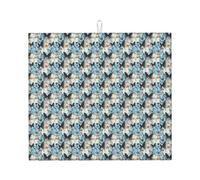 Tappetino da cucina assorbente con stampa a farfalla per uso quotidiano per utensili da cucina