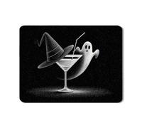 Tappetino da cucina con fantasma di Halloween, tappetino per scolapiatti in gomma assorbente nero spettrale per piatti, cappello da strega, fantasma, protezione per bar e cucina, 45,7 x 61 cm