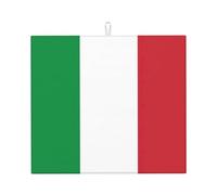Tappetino da cucina con stampa bandiera italiana, tappetino assorbente antiscivolo, tappetino pieghevole per bancone della cucina, casa, ufficio