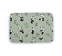 Tappetino da cucina con stampa con panda, lavabile, tappetino da doccia, tappeto per bagno, soggiorno, 50 x 40 cm, 80 x 50 cm