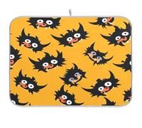 Tappetino da cucina con stampa di cane mostro di Halloween tappetino per asciugare i piatti per cucina tappetino da cucina opaco resistente al calore tappetino per asciugare i piatti per cucina 18 x