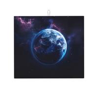 Tappetino da cucina con stampa di pianeti dell'universo che assorbe l'acqua, tappetino per scolapiatti per bancone uso quotidiano