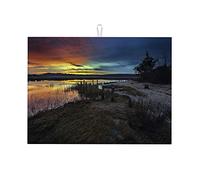 Tappetino da cucina con vista sulla spiaggia, asciugatura, tappetino da cucina con fotografia sulla spiaggia, EasySmall, 16 x 18 pollici