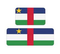 Tappetino da cucina di lusso con stampa bandiera dell'Africa centrale per pavimento, tappeto per lavanderia, decorazione per la casa