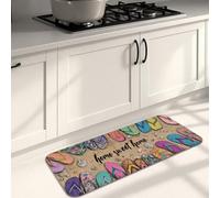 Tappetino da cucina giocoso per pavimento, colorato Home Sweet Home, imbottito, confortevole, lavabile, antiscivolo, decorativo, per lavelli da cucina, lavanderia, bagno, 40,6 x 119,6 cm