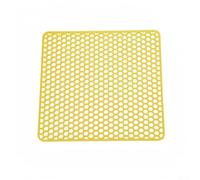 Tappetino da cucina in silicone, 30 cm, funziona come protezione per lavello e scolapiatti in uno (giallo)