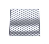 Tappetino da cucina in silicone, 30 cm, funziona come protezione per lavello e scolapiatti in uno (grigio)