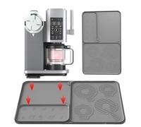 Tappetino da cucina in silicone per uso alimentare, multifunzionale, come vassoio di scarico e scolapiatti con base antiscivolo, lavabile in lavastoviglie