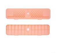 Tappetino da cucina in silicone pieghevole con design antiscivolo per assorbire le gocce d'acqua e mantenere asciutto il piano di lavoro (61 cm rosa)