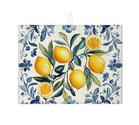 Tappetino da cucina per bancone da cucina, tappetino per scolapiatti assorbente con motivo floreale vintage, tappetino per asciugatura estivo in microfibra, per banconi da cucina, bar, protezione da