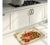 Tappetino da cucina per pavimento, stile rustico con api miele, con imbottitura estiva, confortevole, lavabile, per lavelli da cucina, lavanderia, bagno, 40,6 x 61 cm