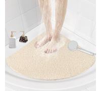 Tappetino da doccia angolare antiscivolo: 60 x 60 cm, tappetino doccia in luffa per doccia interna, piatto doccia a quadrante opaco anti muffa per anziani
