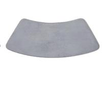 Tappetino da doccia curvo in flanella, tappetino da bagno con fondo in PVC, a forma di ventaglio, morbido, assorbente, antiscivolo, per il bagno (grigio, 40 x 75 cm)