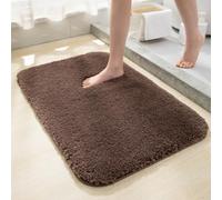 Tappetino da doccia di lusso, per esterni, doccia, bagno, in soffice microfibra, ultra assorbente, ad asciugatura rapida (caffè, 60 x 90 cm)