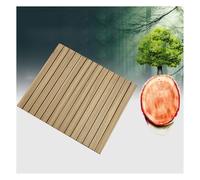 Tappetino da doccia in bambù, antiscivolo, per vasca da bagno e sauna, uso interno/esterno, 60 x 60 cm, piattaforma da bagno ecologica in legno e design