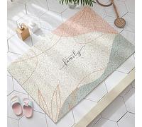 Tappetino da doccia in luffa antiscivolo per interno doccia/bagno, 40 x 60 cm, permeabilità all'acqua, morbido tappetino per vasca da bagno e vasca da bagno in PVC, ad asciugatura rapida