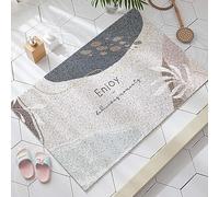 Tappetino da doccia in luffa antiscivolo per interno doccia/bagno, 50 x 120 cm, permeabilità all'acqua, morbido tappetino per vasca da bagno e vasca da bagno in PVC, ad asciugatura rapida