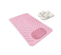 Tappetino da doccia, set antiscivolo per vasca da bagno, modulo con assorbente per pavimento, robusto e compatto in PVC, struttura a strati, design minimale per uso domestico, palestra