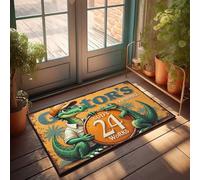 Tappetino da esterno Gator'S Suds 24 opere: un'avventura tropicale zerbino decorazione camper per interni divertenti scarpe (50 x 80 cm)