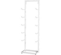 Tappetino da fitness contro il muro, portaoggetti for tappetino da yoga, espositore for piccoli spazi, ufficio, casa, garage(White,Hold 10 Mats)