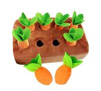 Tappetino da fiuto per cani - Peluche di carota - Puzzle - Tappetino interattivo | Gioco di alimentazione per stimolazione mentale, giocattolo di peluche per cani, allenamento all'arricchimento dei