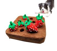 Tappetino Da Fiuto - Puzzle Per Cani A Nascondino, Giocattolo Arricchito Con Fragole | 12 Peluche Alla Fragola Gioco Interattivo Per Il Cervello, Attività Di Foraggiamento Naturale, Dall'ansi