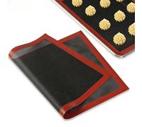 Tappetino da Forno in Silicone Microforato 60x40 cm, Antiscivolo e Riutilizzabile per Teglie, Distribuzione Calore Uniforme