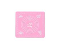 Tappetino da forno in silicone, tappetino antiaderente for impastare, impastatrice for pizza e torte, tappetini for stendere l'impasto, utensili for pasticceria Per Pizza Pasticcino(Pink,40x50cm)