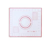 Tappetino da forno in silicone, tappetino for impastare, for la cucina, for stendere l'impasto, for pizza, grande impasto antiaderente Per Pizza Pasticcino(Red,60x40 cm)