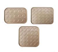 Tappetino da forno professionale per macaron per chef casalinghi compatibile con forni e microonde (30 fori)