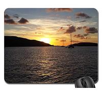 Tappetino da Gaming, BVI British Virgin Islands Sailing Caribbean Ocean Gaming Tappetino Mouse Pratica Tappetino Mouse Pad Bordi Cuciti Tappetino Mouse Gaming per Notebook Pc 25X30Cm